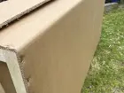 panneaux muraux dans caisse en carton avec poignées