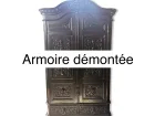 Armoire baroque en bois sculpté fin xixeme 100502793