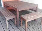 table et banc bois