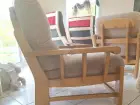 2 fauteuils en bois