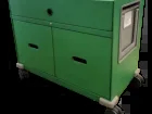 Très rare caisson à roulettes Vitra - en métal vert
