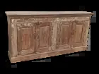 Grand buffet en bois ancien avec quatre portes