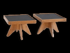 Paire de tables d'appoint style reconstruction 1950