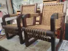 Paire fauteuils et chaises 
