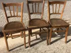 3 CHAISES BISTROT ANCIENNES 