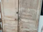 Paire de portes  en bois