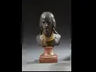 Bronze Buste sur socle XIX°