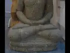 Statue bouddha en pierre 