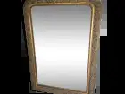 Ancien miroir doré style Louis Philippe,  120×83cms