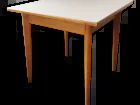 Table à manger carré, bois et formica, années 60